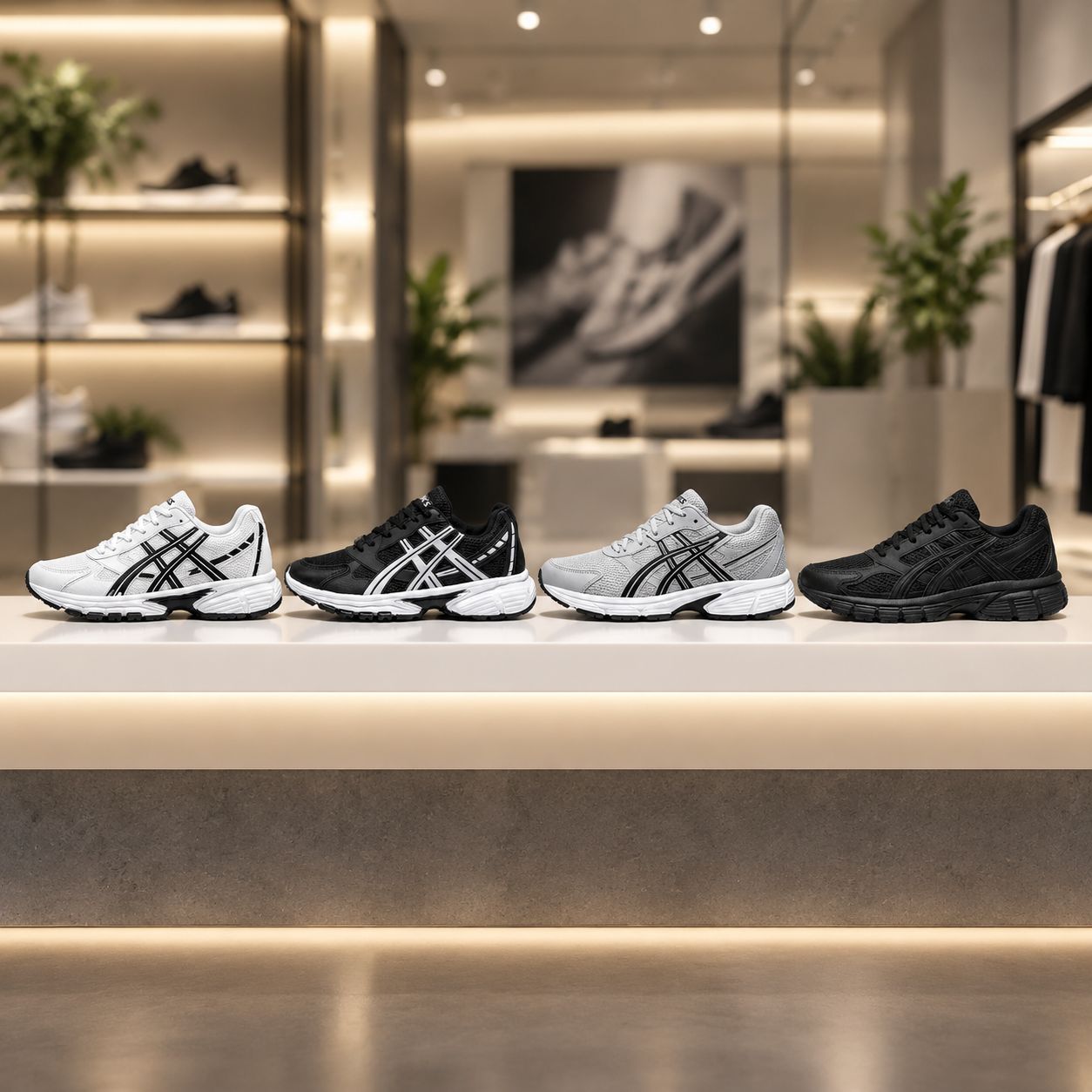 کفش ورزشی Asics مردانه مدل Arian-مشکی سفید